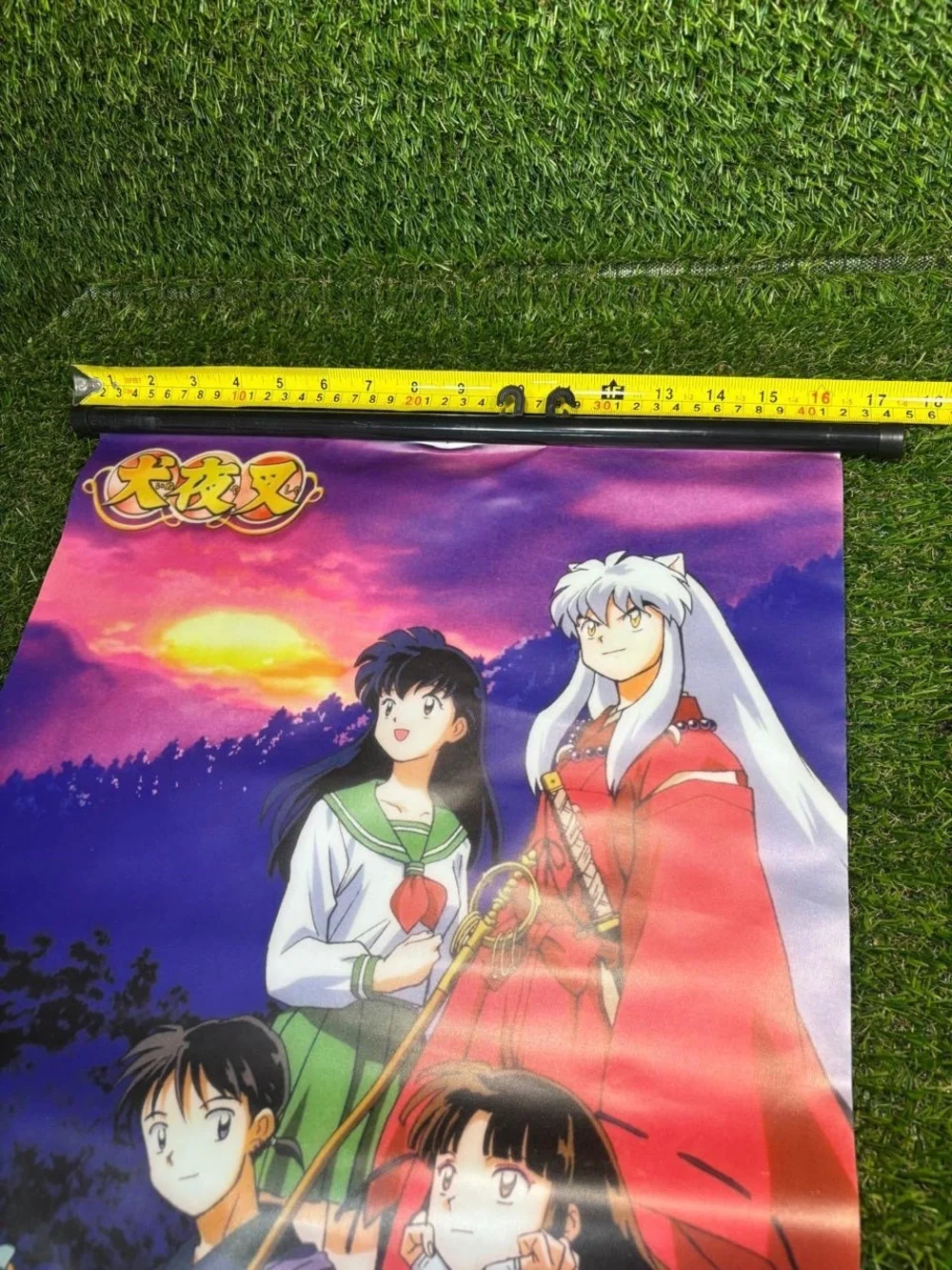 Vintage Inuyasha Wall Scroll Anime Fabric Poster Bandai 2003 Made in Japan 16x24